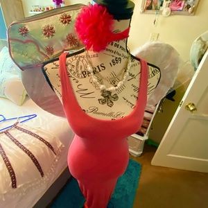 Leather Hand Bag .. featured with pink dress